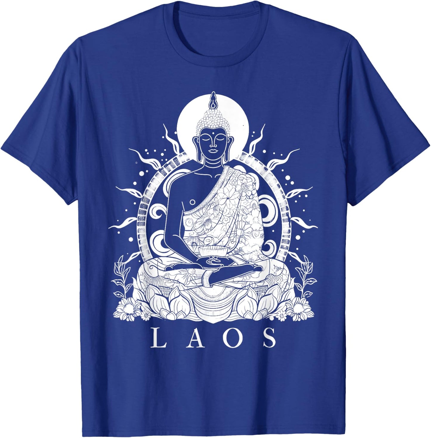 Laos Buddha Vintage Buddhist Souvenir T-Shirt - T-Shirt | Royal