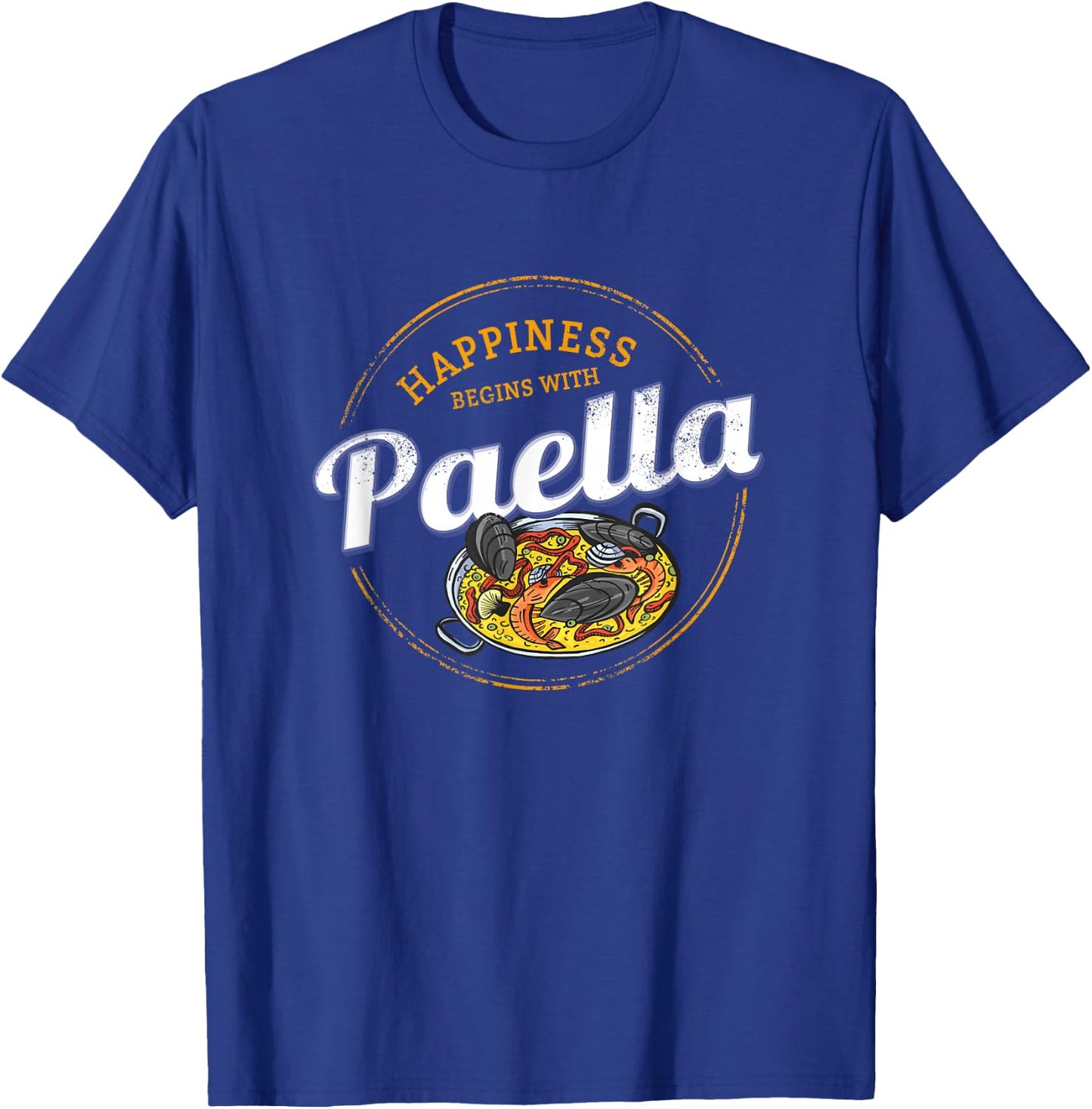 Paella Snack Vintage Spain Retro Paella Pan Souvenir T-Shirt - T-Shirt | Royal