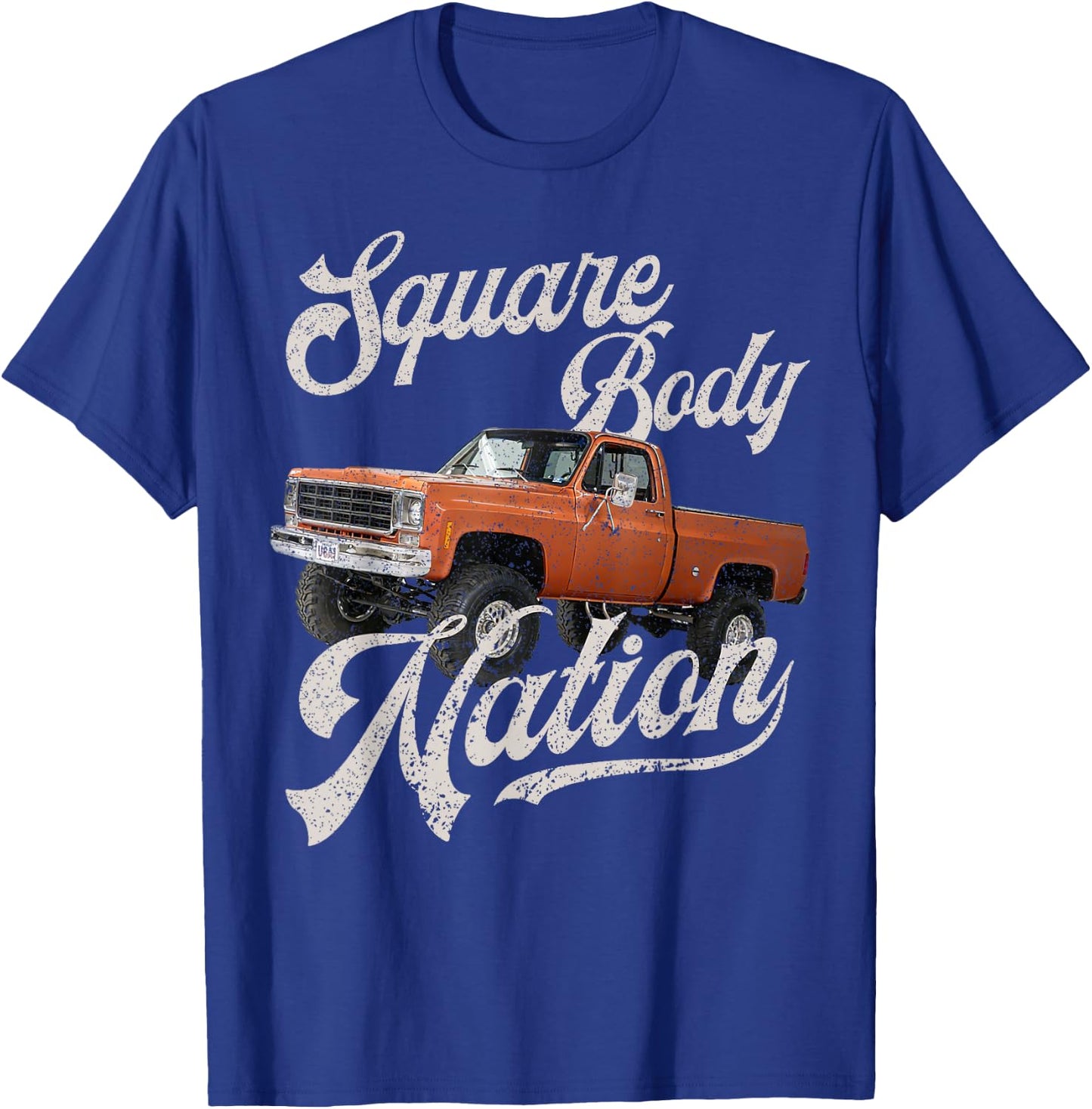 Squarebody Life Classic Pickup Square Body C30 C10 K10 Truck T-Shirt - T-Shirt | Royal