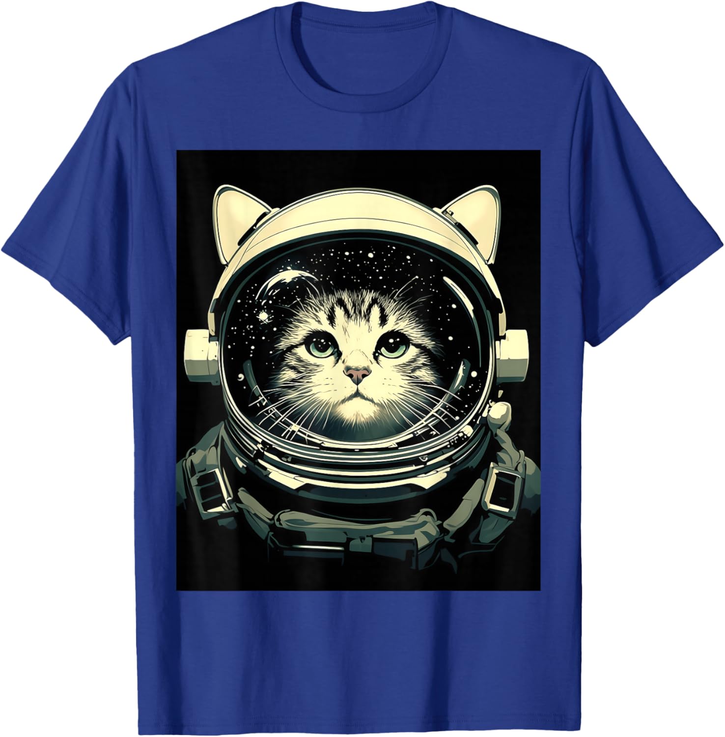Astronaut Cat T-Shirt - T-Shirt | Royal