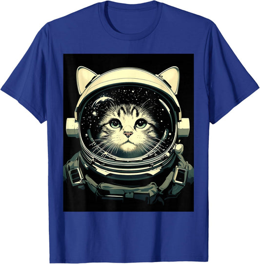 Astronaut Cat T-Shirt - T-Shirt | Royal