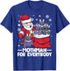 Mothman For Everybody Santa Christmas Mothman Funny T-Shirt - T-Shirt | Royal