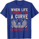Funny Biker Art Women Motorcycle Motorbike Rider T-Shirt - T-Shirt | Royal