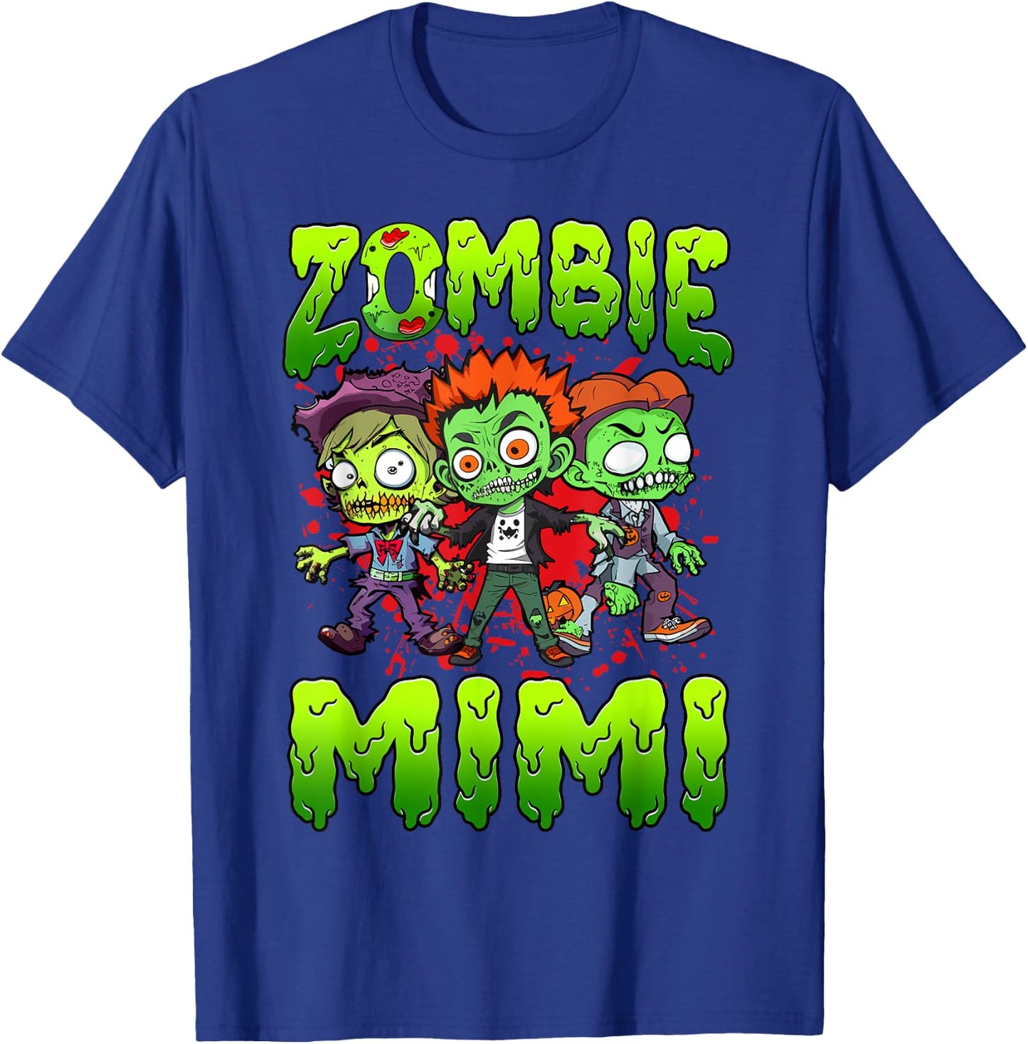 Zombie Mimi Halloween Costume Family Matching T-Shirt - T-Shirt | Royal