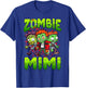 Zombie Mimi Halloween Costume Family Matching T-Shirt - T-Shirt | Royal
