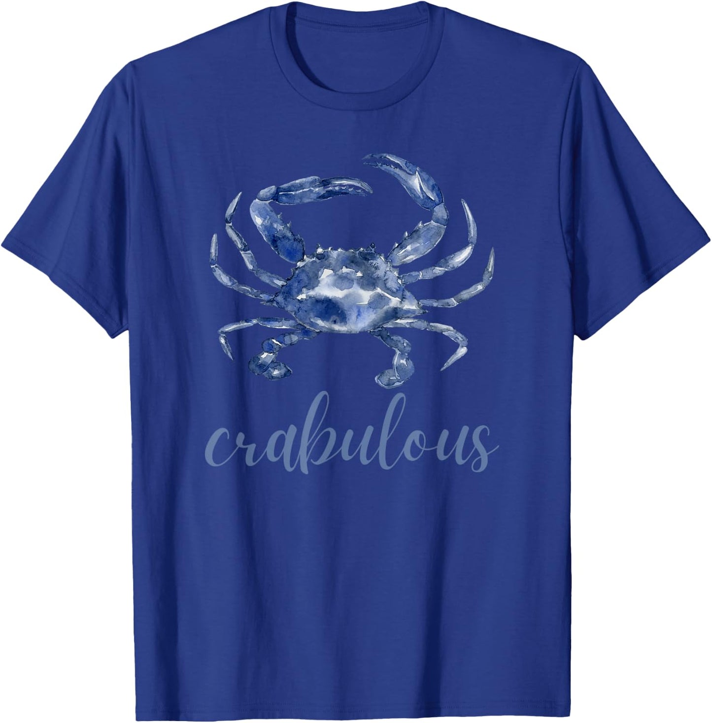 Crab Crabulous Fisherman Coastal Sea Life Top T-Shirt - T-Shirt | Royal