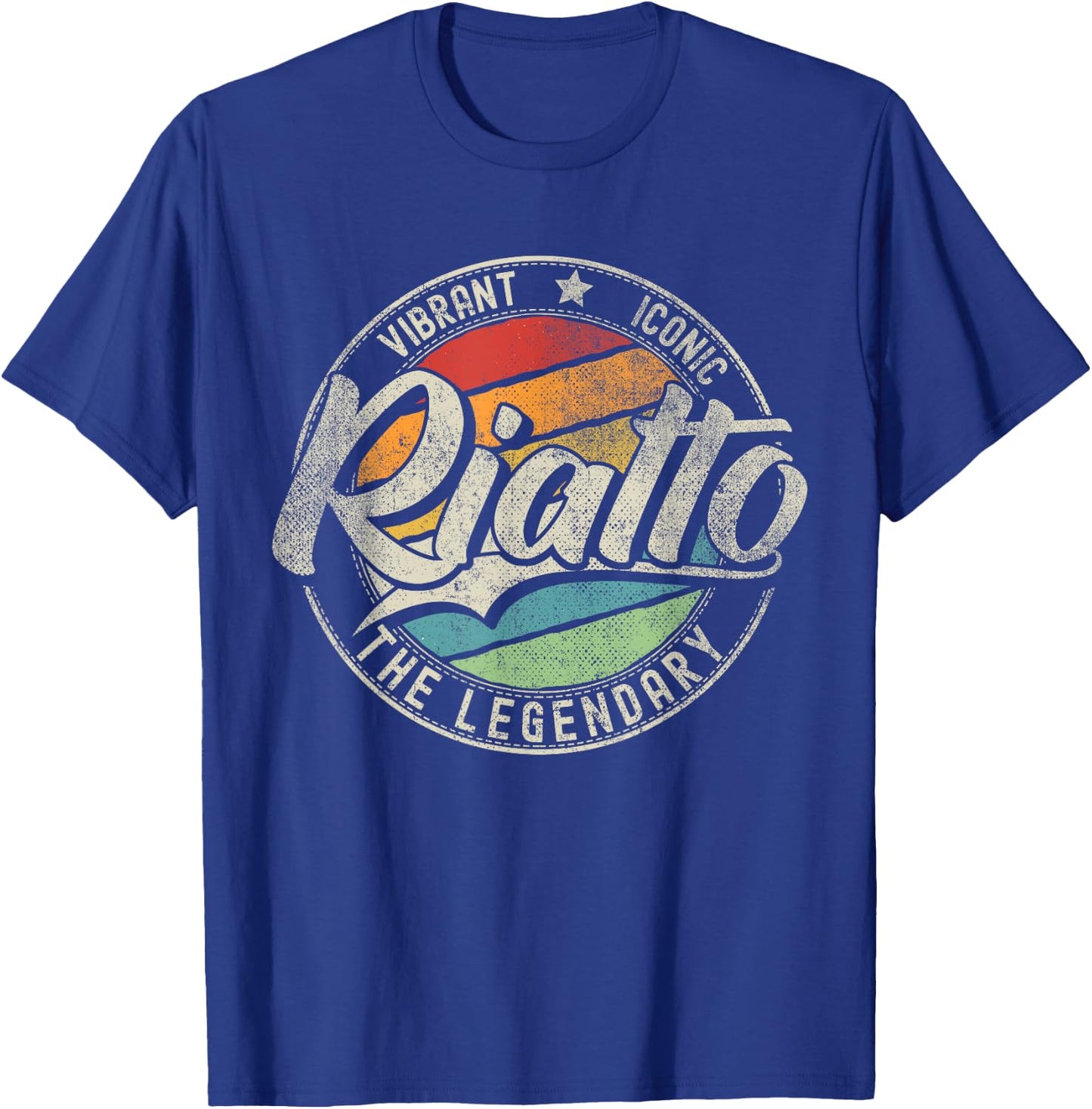 Rialto CA | California | Vintage Distressed T-Shirt - T-Shirt | Royal