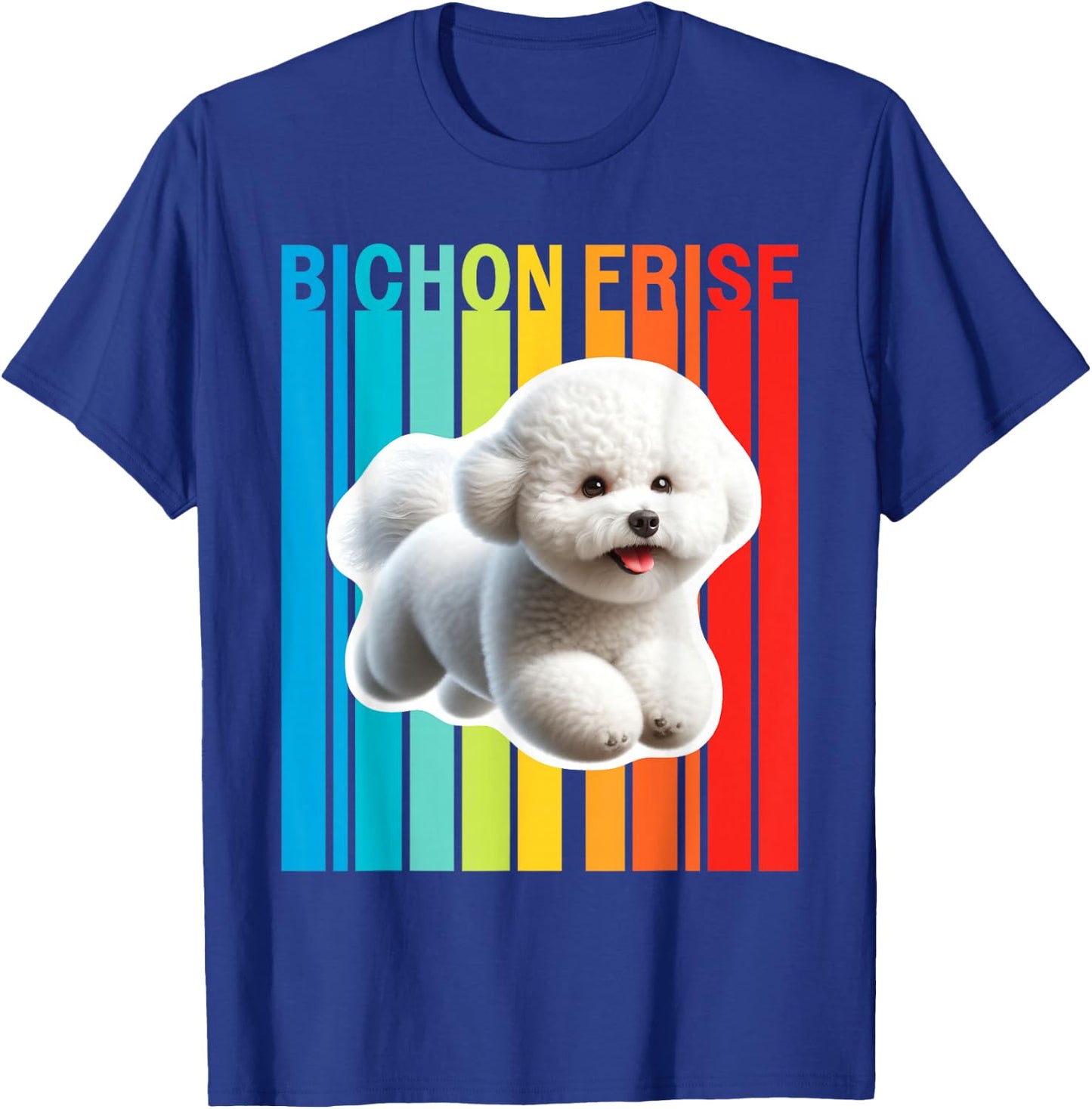Colorful Bichon Frise T-Shirt - T-Shirt | Royal