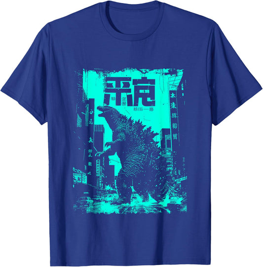 Kaiju Monster Movie I Japanese Kaiju T-Shirt - T-Shirt | Royal