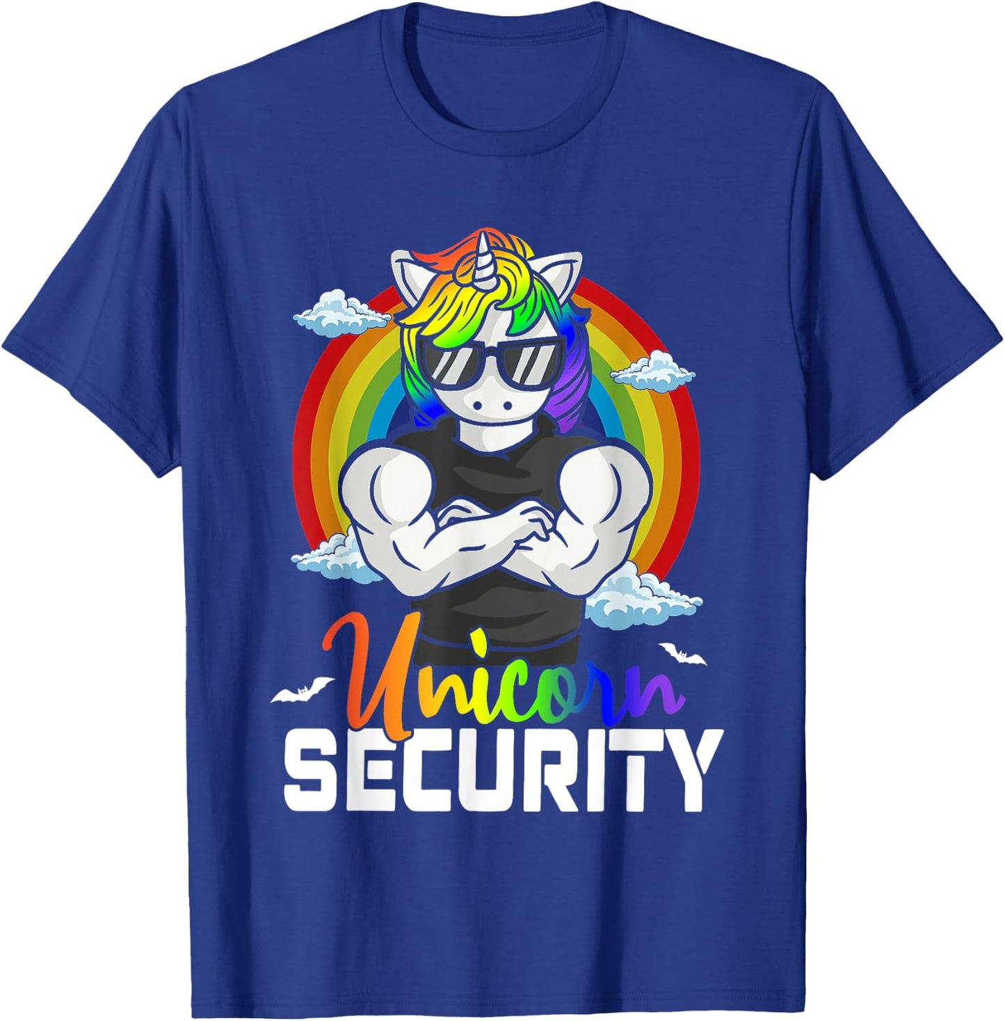 Halloween Costume Unicorn Security Matching Family T-Shirt - T-Shirt | Royal