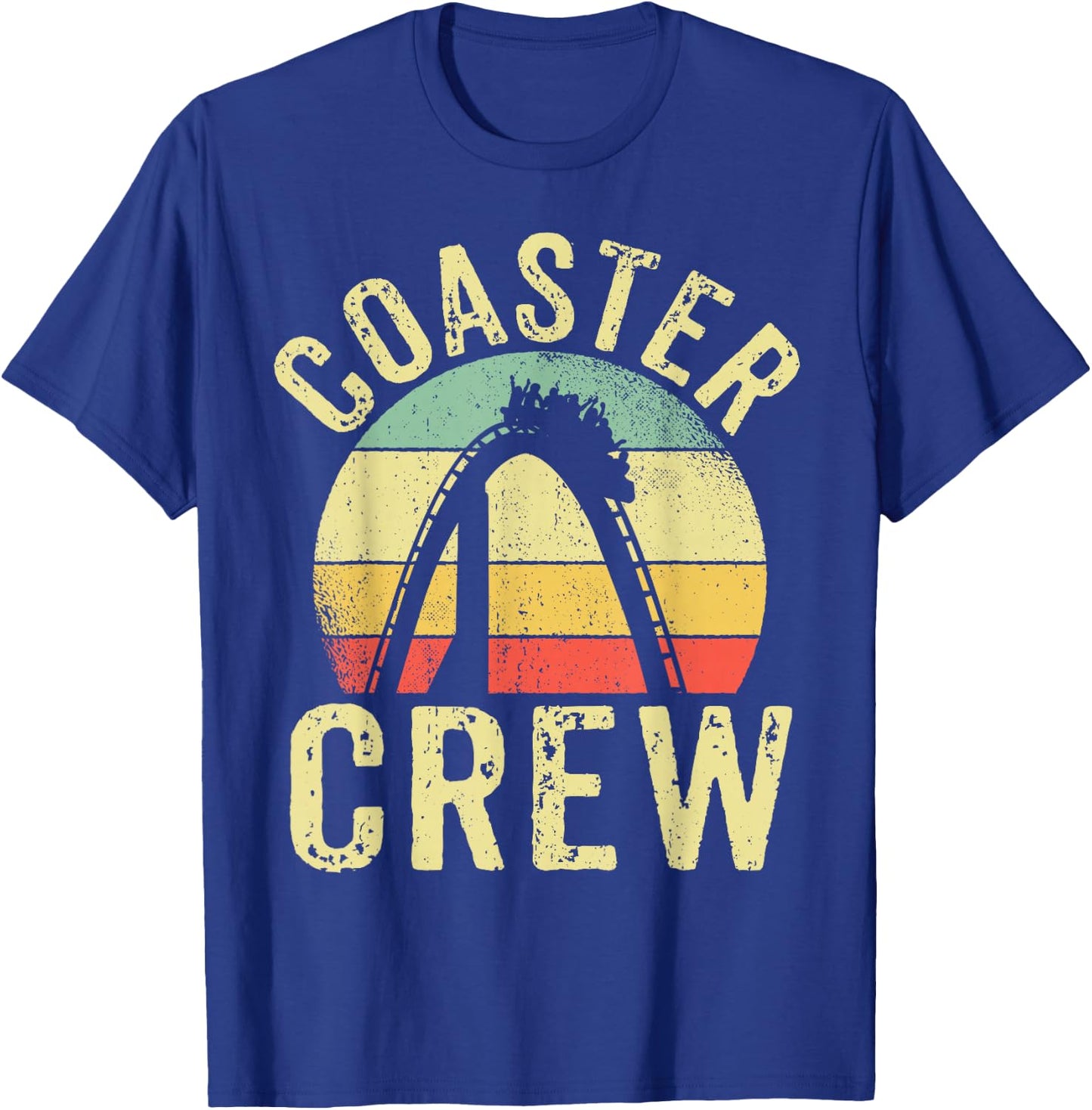 Vintage Rollercoaster Crew I Family Roller Coaster T-Shirt - T-Shirt | Royal