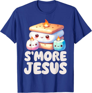 Smore Jesus Kawaii S'more Christian Funny Pun Religious T-Shirt - T-Shirt | Royal