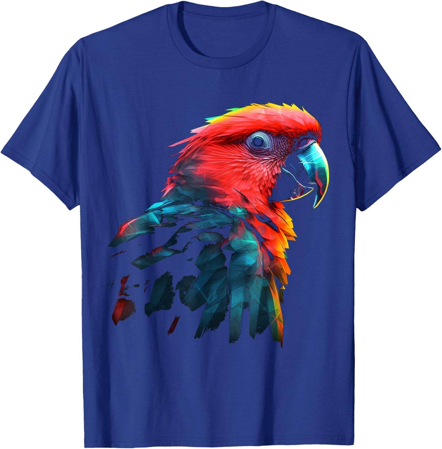 Parrot Art - Animal Bird Parrot T-Shirt - T-Shirt | Royal