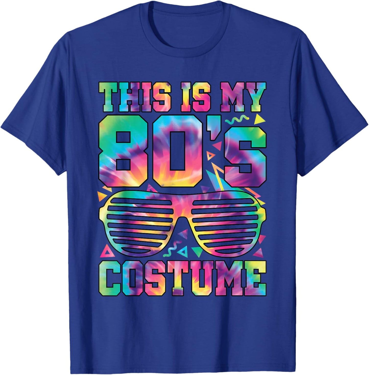 This Is My 80s Costume 1980s 80s Outfit Disco Party Retro T-Shirt - T-Shirt | Royal