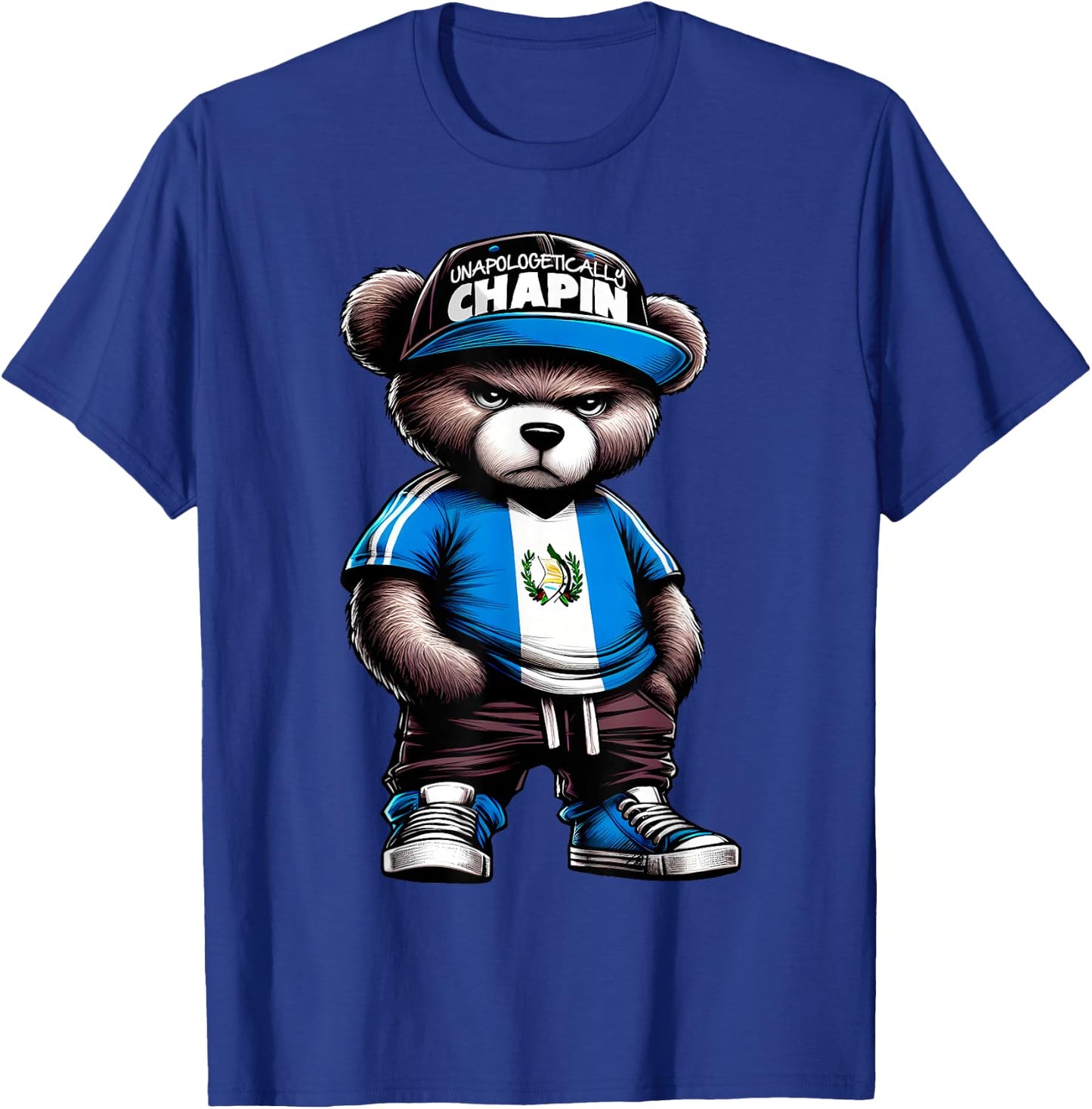 Unapologetically Chapin Guatemala Flag Camisa de Guatemala T-Shirt - T-Shirt | Royal