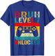 Bruh Level 7 Unlocked Shirt Funny Video Gamer 7th Birthday T-Shirt - T-Shirt | Royal