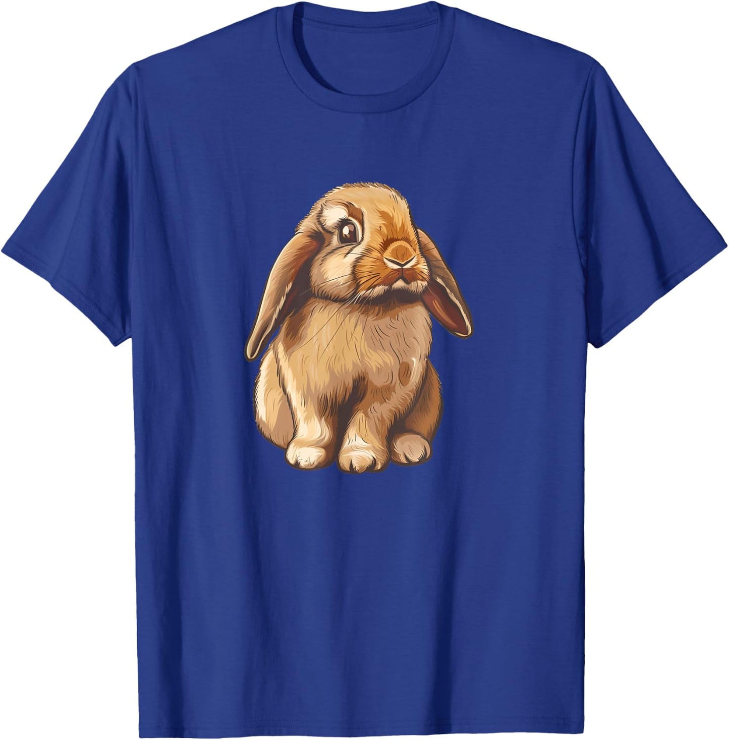 Art Illustration Mini Holland Lop Bunny Rabbit Lover T-Shirt - T-Shirt | Royal