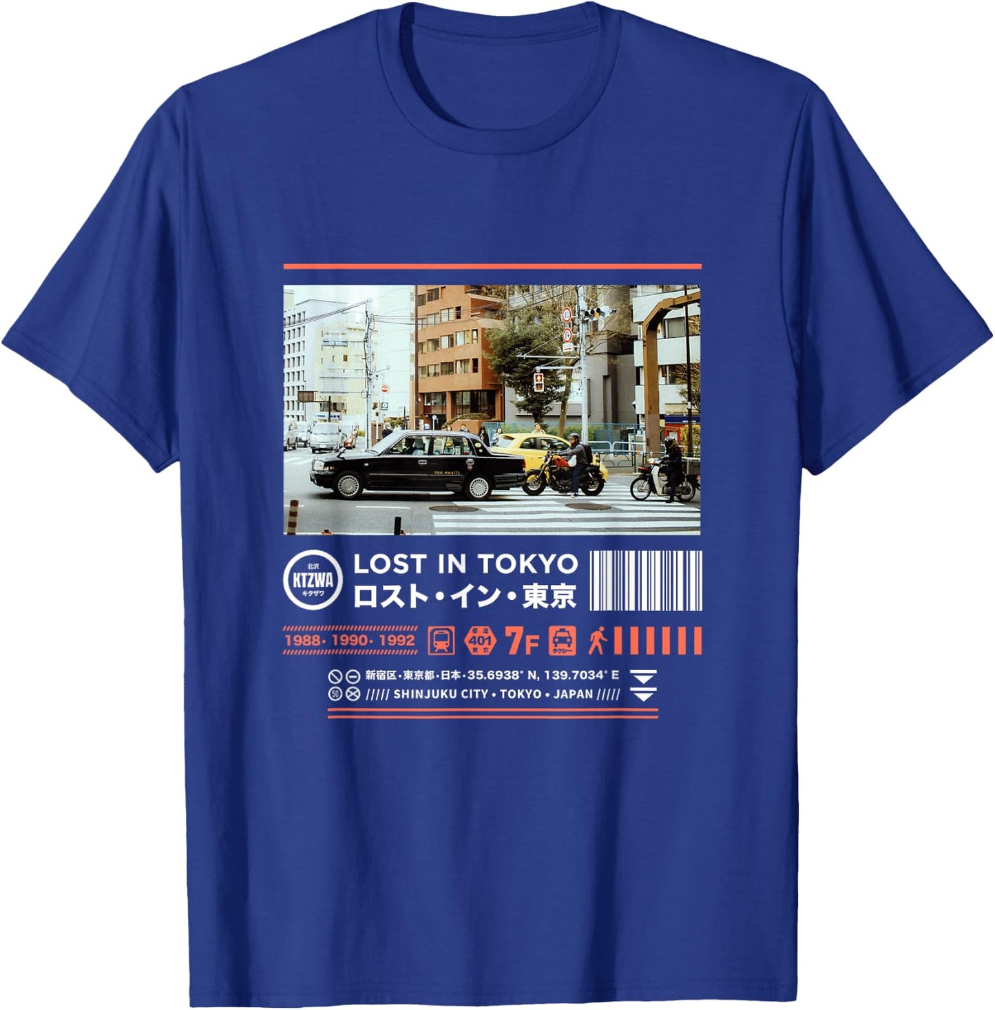 Japanese Tokyo Cyberpunk Art Streetwear Retro T-Shirt - T-Shirt | Royal