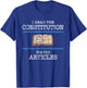 History Teachers Read The Constitution Distressed Funny T-Shirt - T-Shirt | Royal