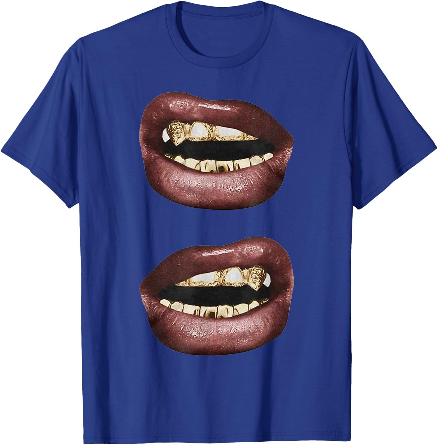 Grillz Jewelry Grills Fashion Mouth Nails Y2KK Lips T-Shirt - T-Shirt | Royal