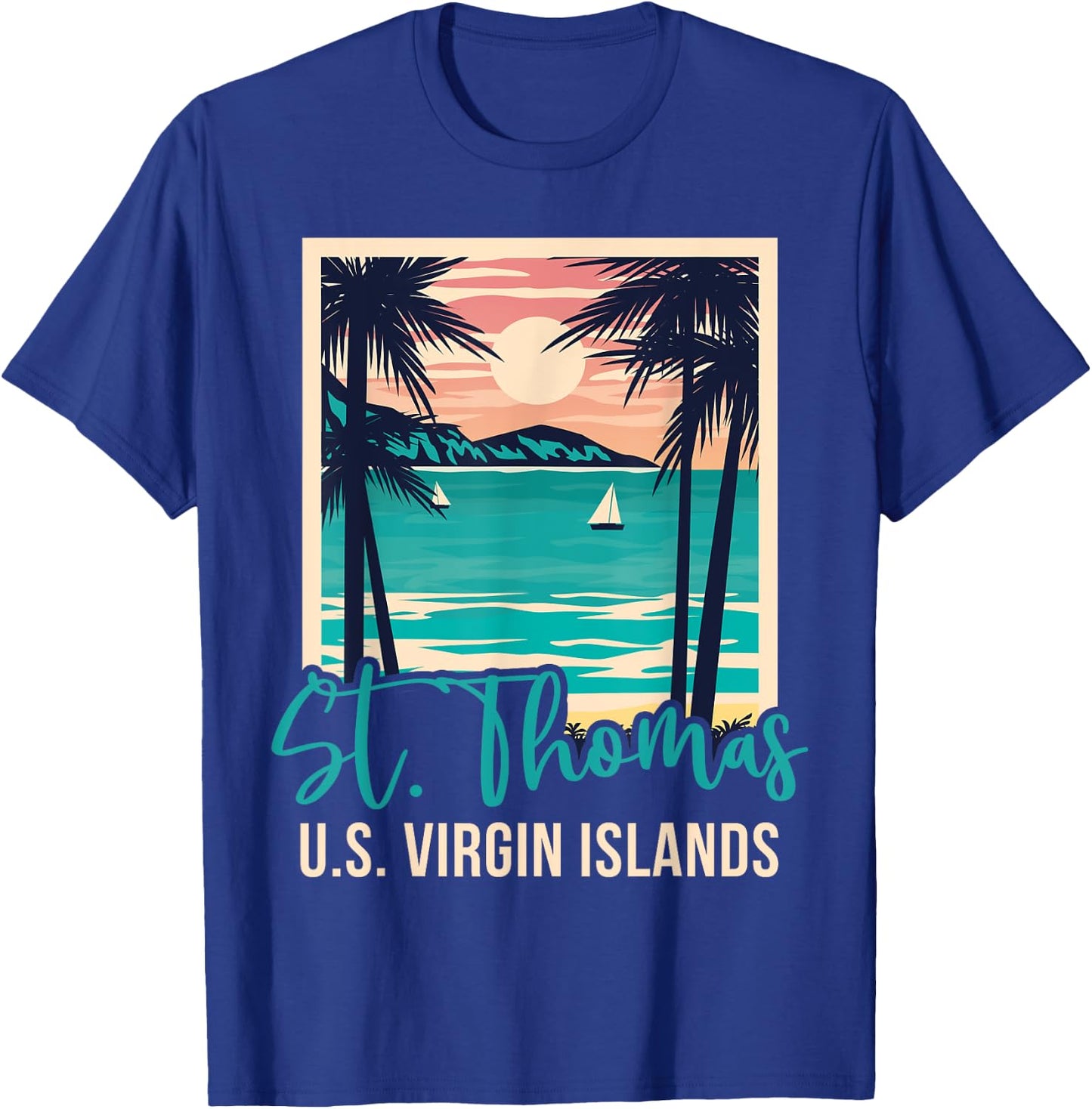 St. Thomas US Virgin Islands Vacation Souvenir T-Shirt - T-Shirt | Royal