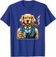 Golden Retriever Dog Cigar And Whiskey Women T-Shirt - T-Shirt | Royal
