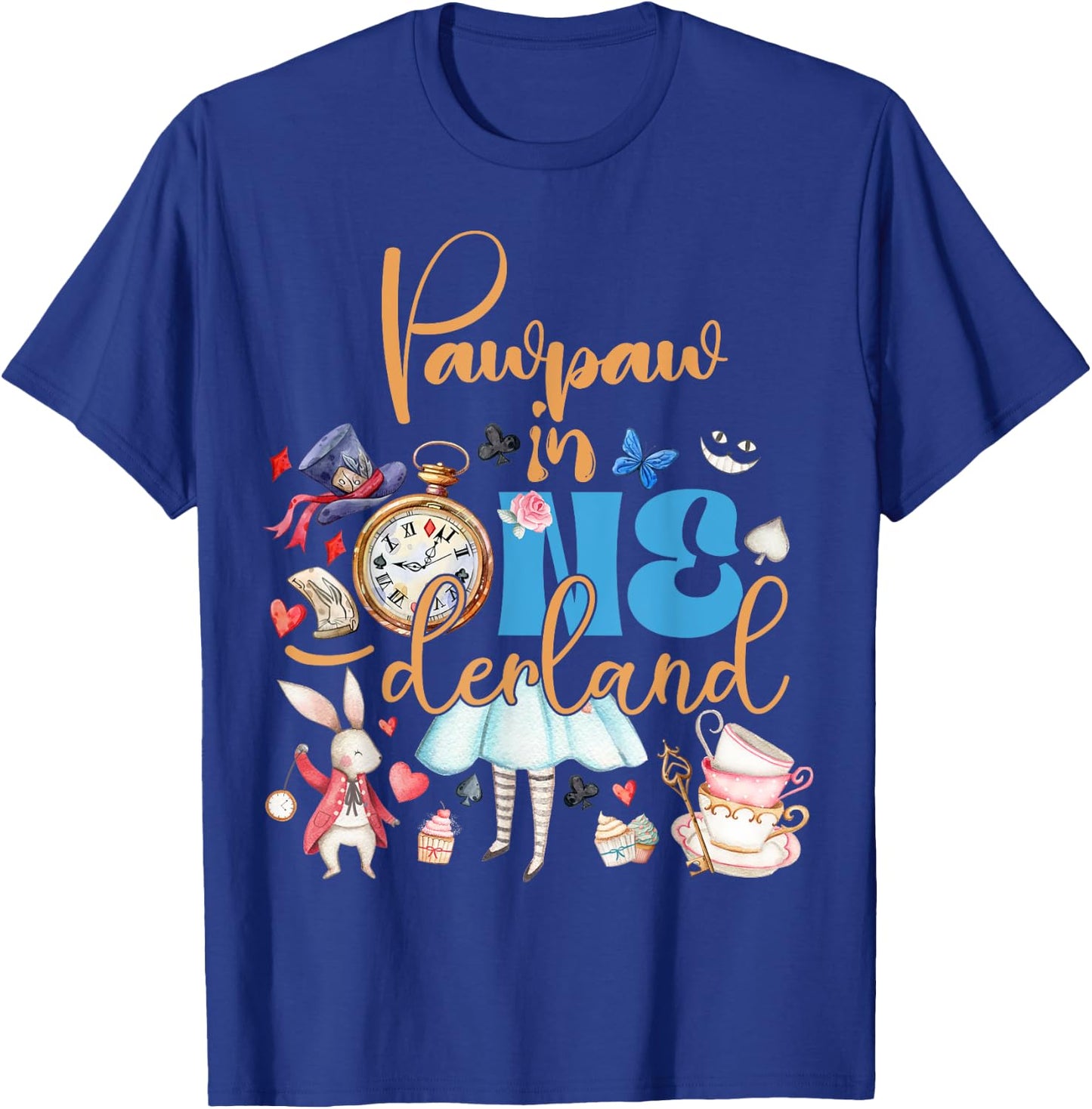 Alice Pawpaw in ONEderland Birthday Family T-Shirt - T-Shirt | Royal