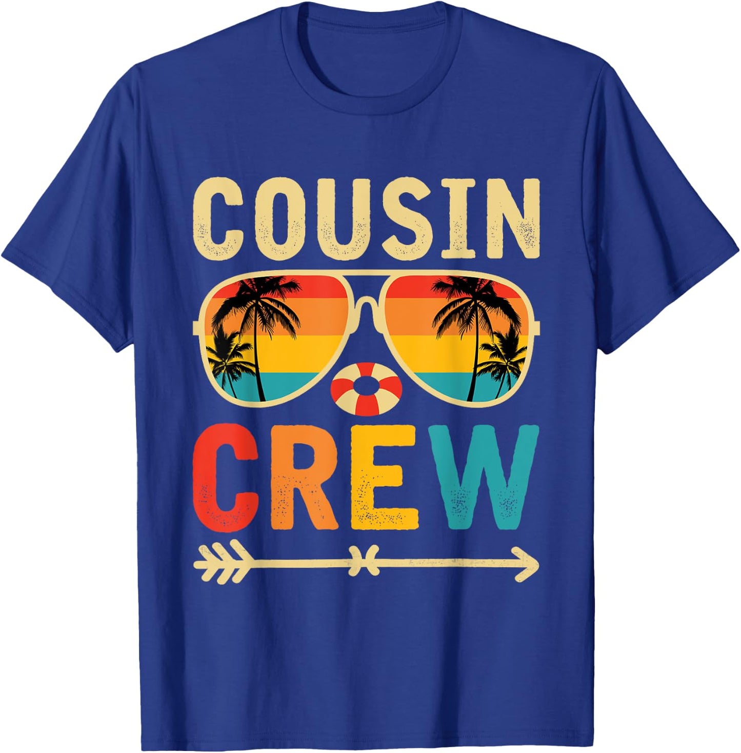 Cousin crew 2025 Summer Vacation Beach Family Trips Matching Women Girls Kids T-Shirt - T-Shirt | Royal