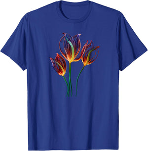 Flowers, Tulip, Art, Color, Love, Cute, Minimal, Fashion T-Shirt - T-Shirt | Royal