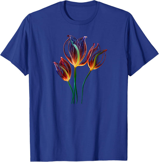 Flowers, Tulip, Art, Color, Love, Cute, Minimal, Fashion T-Shirt - T-Shirt | Royal