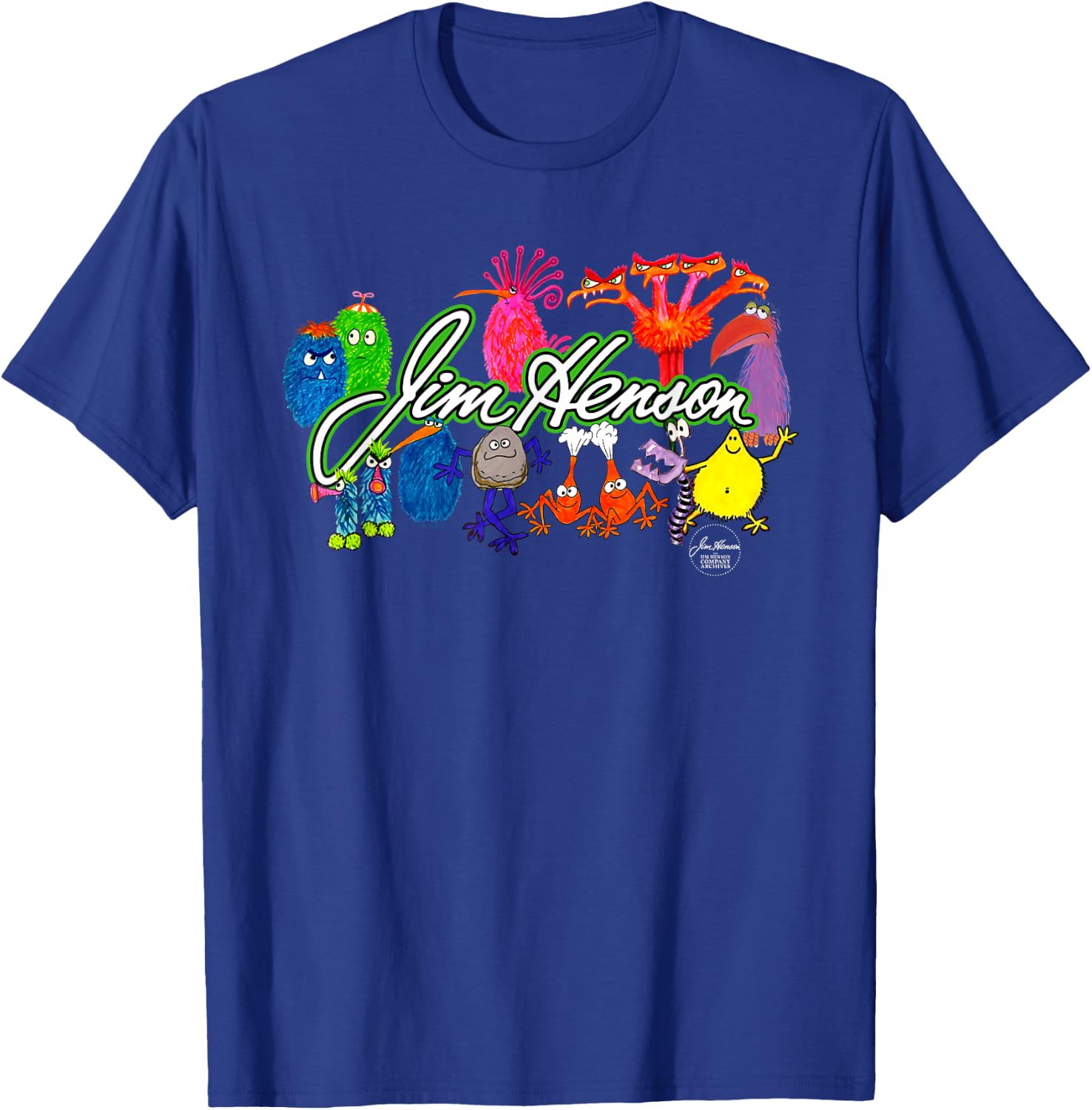 Jim Henson Sketch Collage T-Shirt - T-Shirt | Royal
