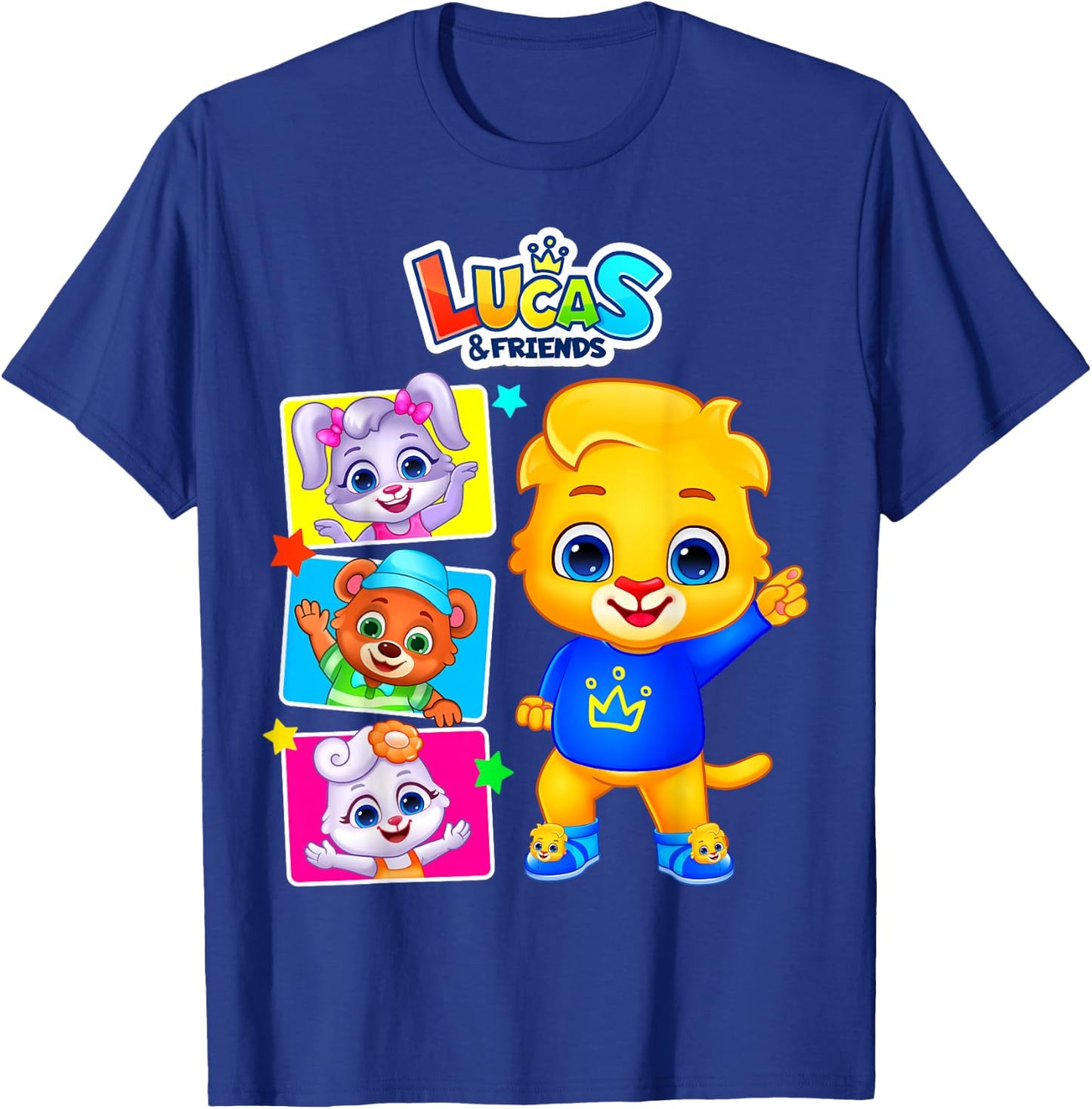 Kids Popular Characters | Lucas and Friends by RV AppStudios T-Shirt - T-Shirt | Royal