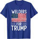 Welders For Trump 2024 Shirts President Election 2024 T-Shirt - T-Shirt | Royal