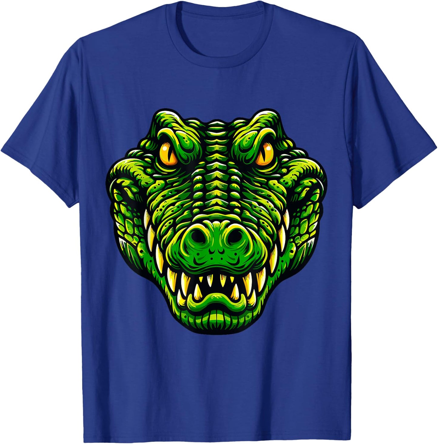 Wild Crocodile Head Alligator T-Shirt - T-Shirt | Royal