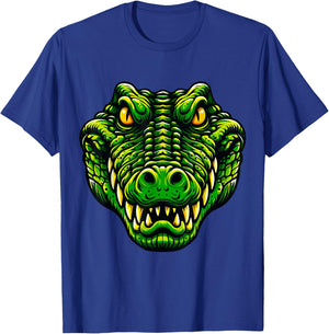 Wild Crocodile Head Alligator T-Shirt - T-Shirt | Royal