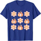 Floral pumpkin Cute Halloween Pumpkin and daisy coquette bow T-Shirt - T-Shirt | Royal