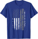 Brain Cancer Design American Flag Brain Tumor Awareness T-Shirt - T-Shirt | Royal