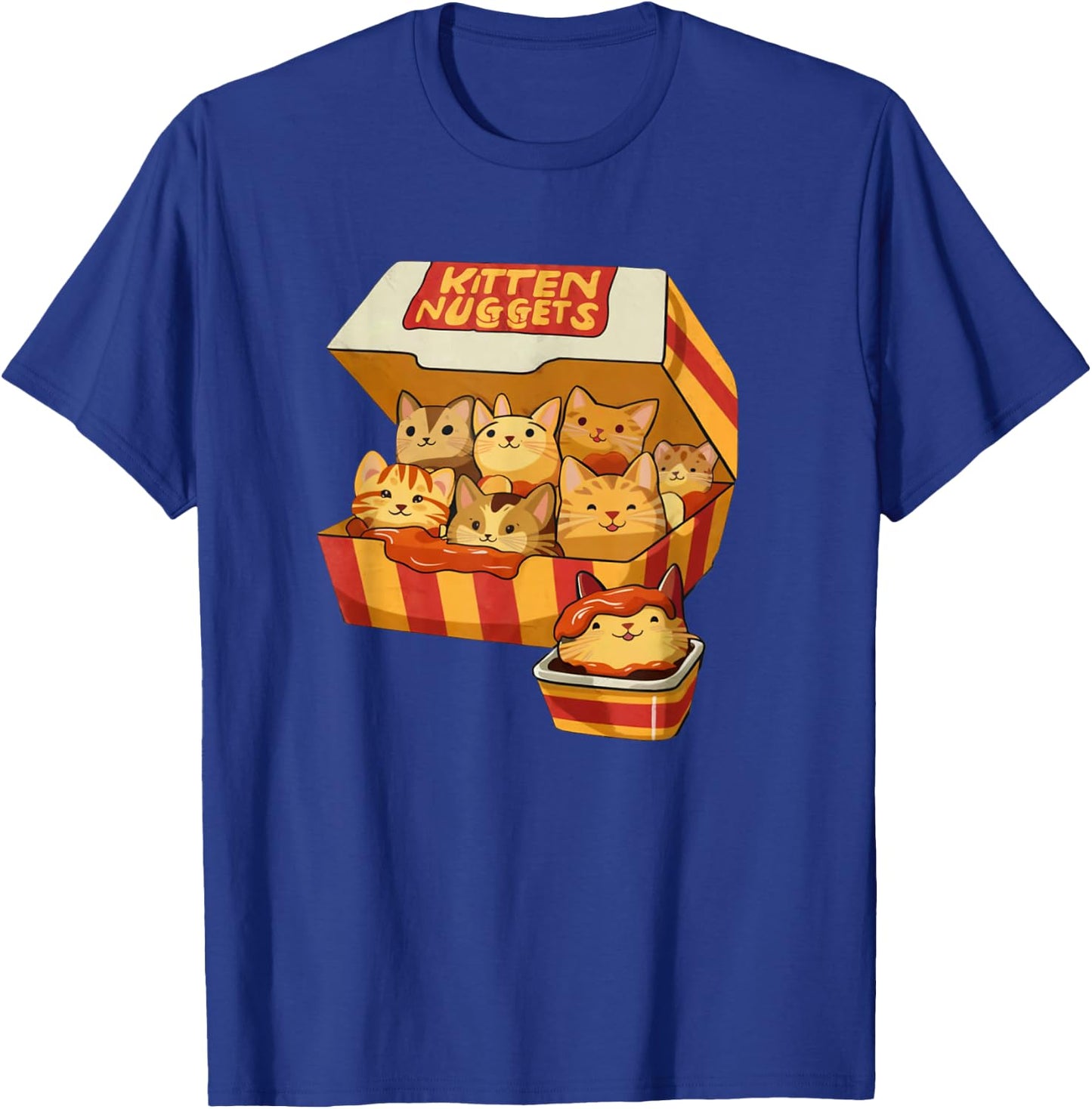 Kitten Nuggets Funny Cat Lover Pun T-Shirt - T-Shirt | Royal