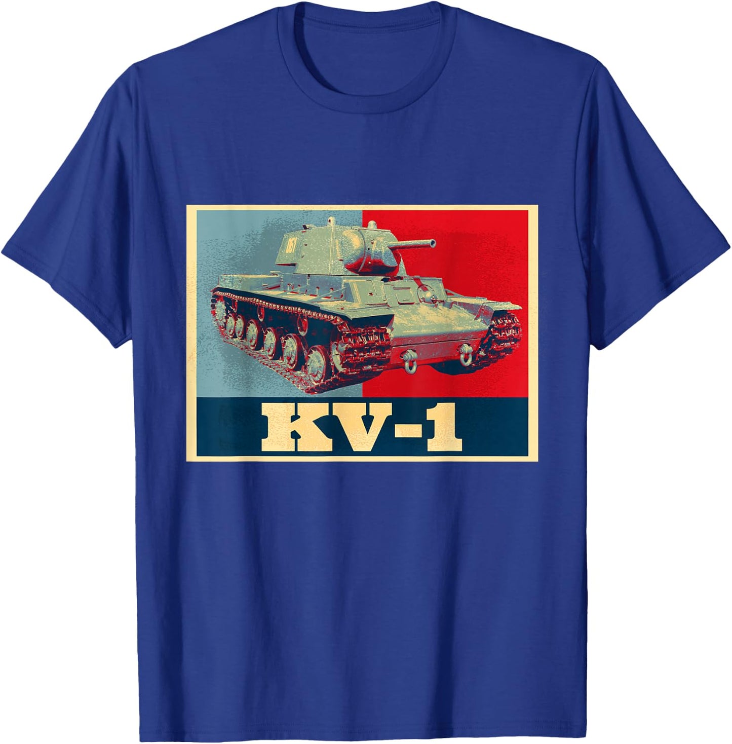 KV-1 Tank Military WW2 Soviet Army WWII Tank Men's Goods Clothes Military T-Shirt - T-Shirt | Royal