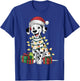 Dalmatian Xmas Lighting Santa Hat Dalmatian Dog Christmas Men Women Kids T-Shirt - T-Shirt | Royal