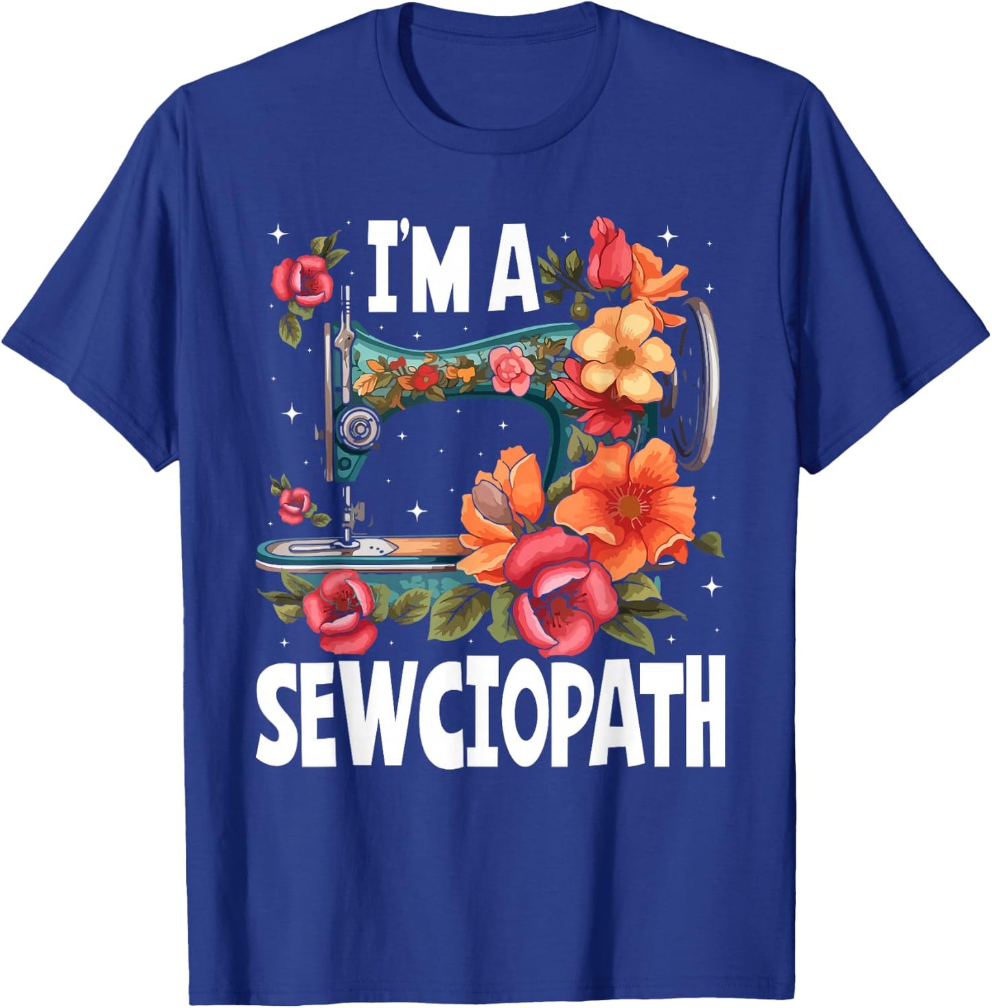 Cool Sewing Art Grandma Seamstress Tailor Quilting T-Shirt - T-Shirt | Royal
