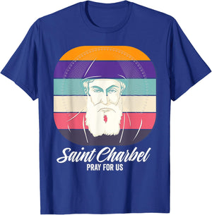 Saint Charbel Makhlouf Maronite Monk and Priest Catholic T-Shirt - T-Shirt | Royal