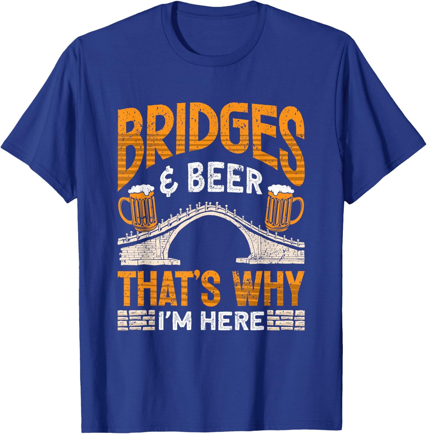 Bridge Building and Bridge Engineer Civil Engineering T-Shirt - T-Shirt | Royal