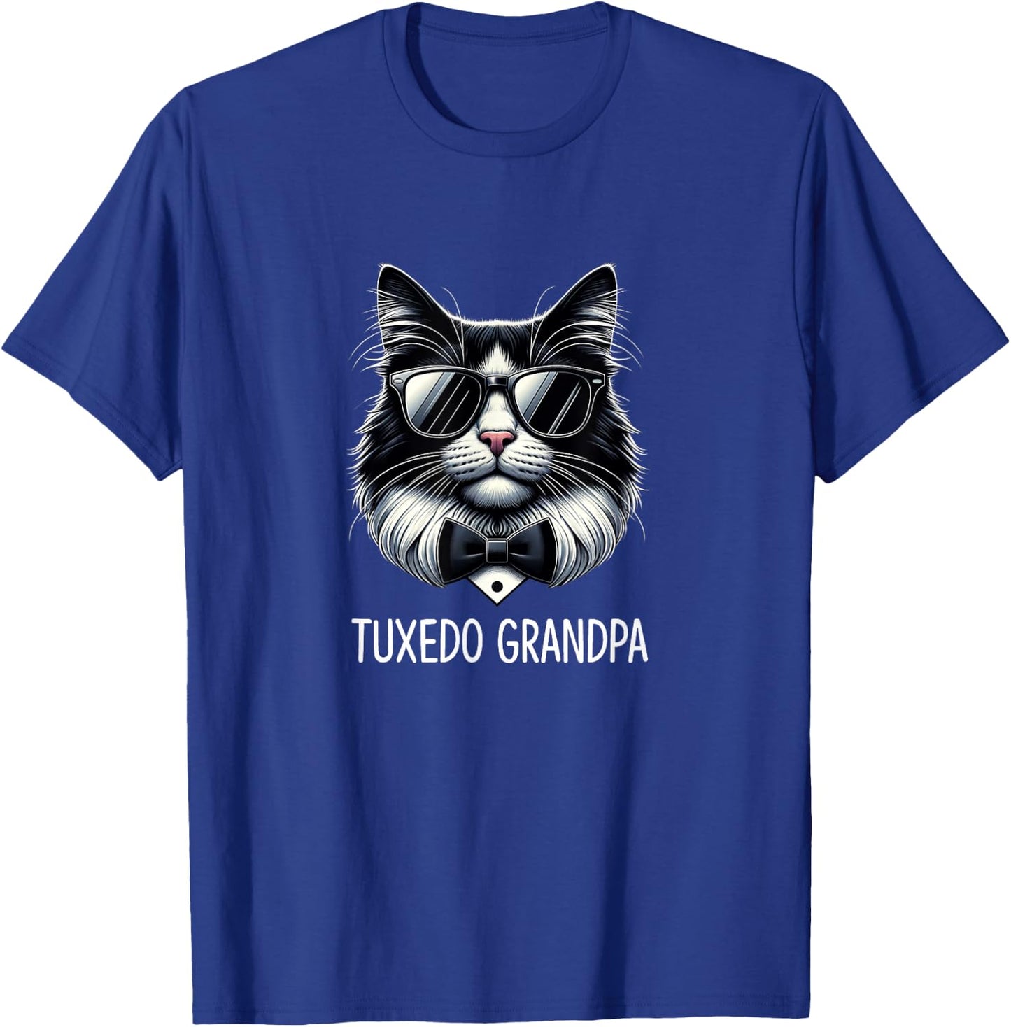 Tuxedo Grandpa - Tuxedo Cat T-Shirt - T-Shirt | Royal