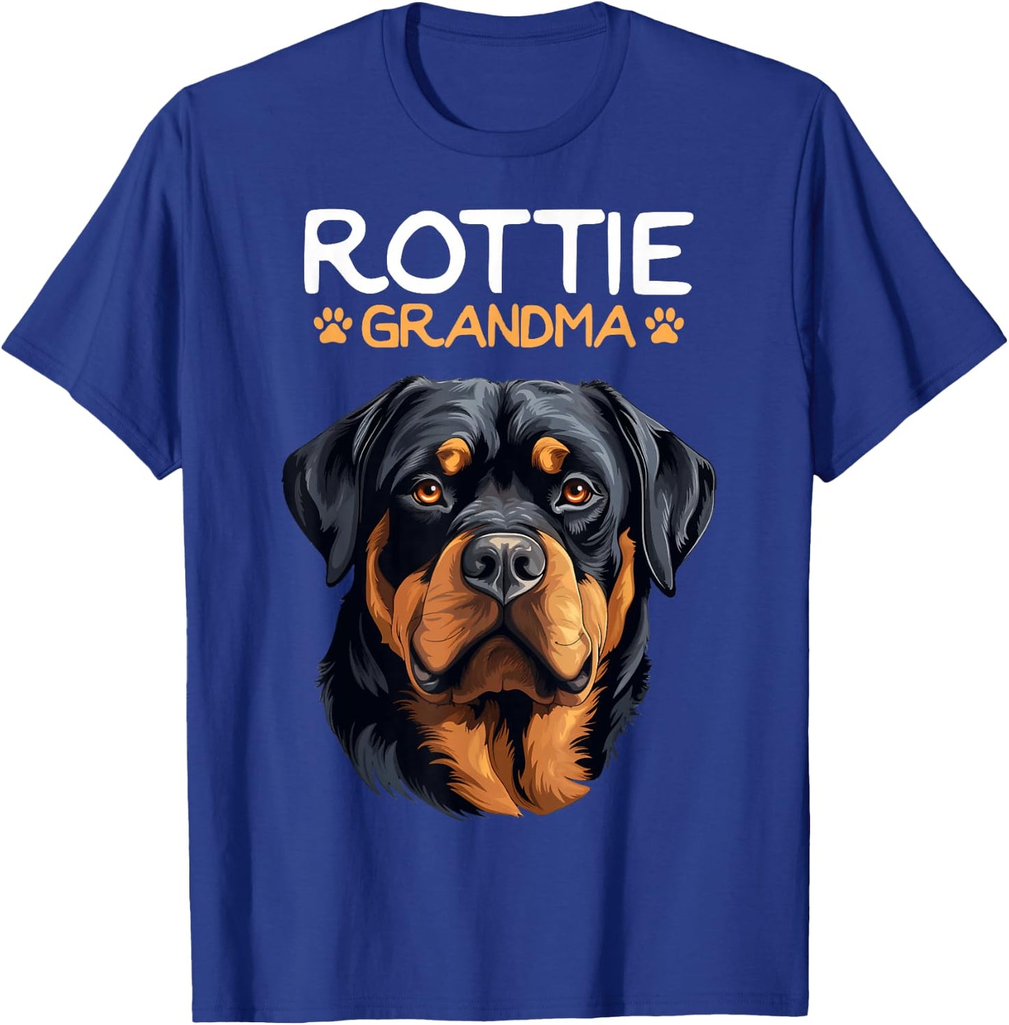 Rottweiler Mom Apparel & Gift Ideas Girls Women Rottie Grandma Rottweiler Dog T-Shirt - T-Shirt | Royal
