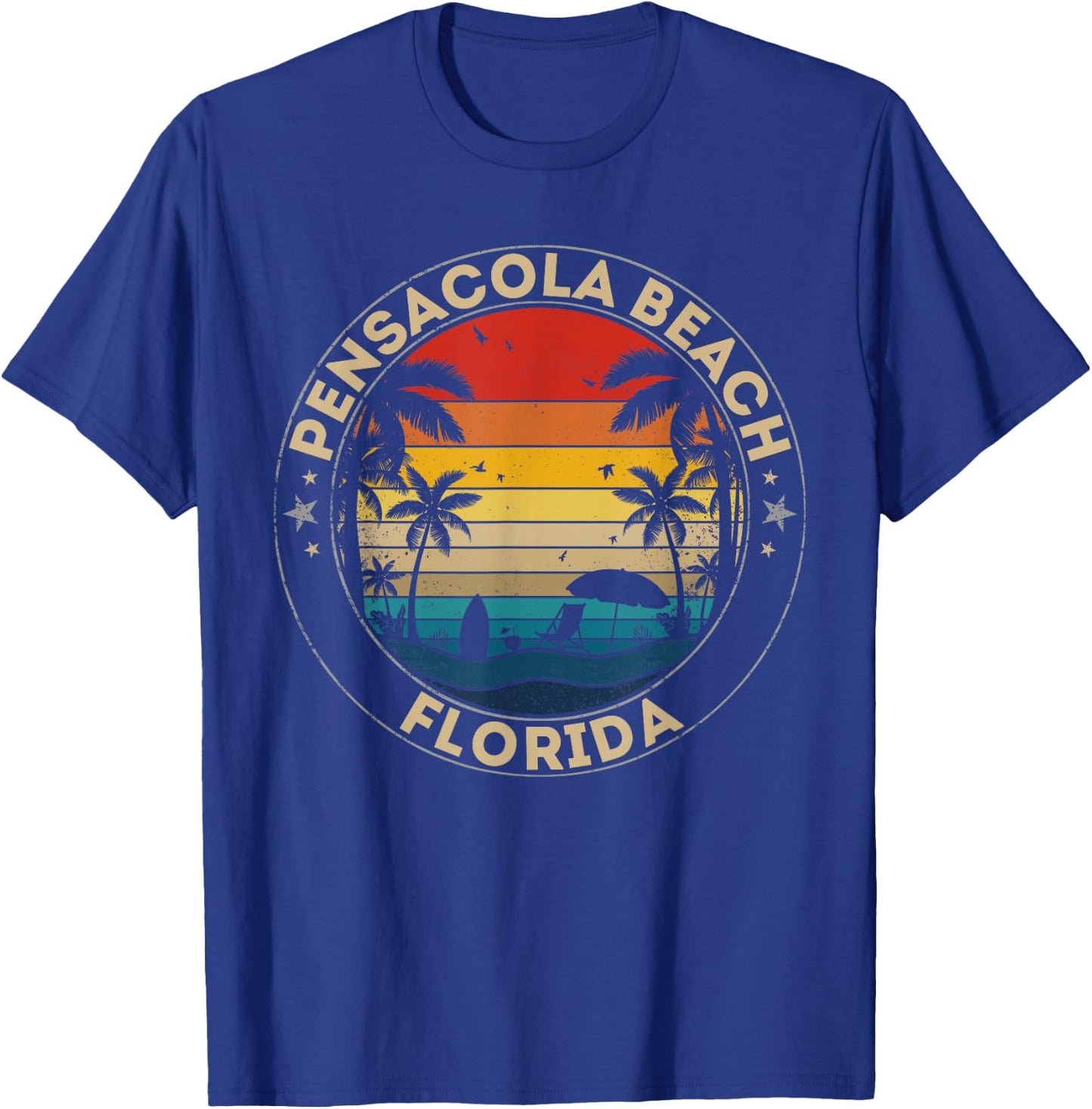 Pensacola Beach Souvenir - Florida Reminder T-Shirt - T-Shirt | Royal