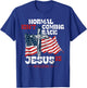 Modern Plus Normal Is not Coming Back Jesus Is Jesus Is Coming Back , Small T-Shirt - T-Shirt | Royal