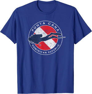 Punta Cana Dominican Republic Scuba Dive Flag Souvenir T-Shirt - T-Shirt | Royal