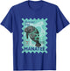 Manatee Stamp Wildlife Animal Manatee Lover Postal Worker T-Shirt - T-Shirt | Royal