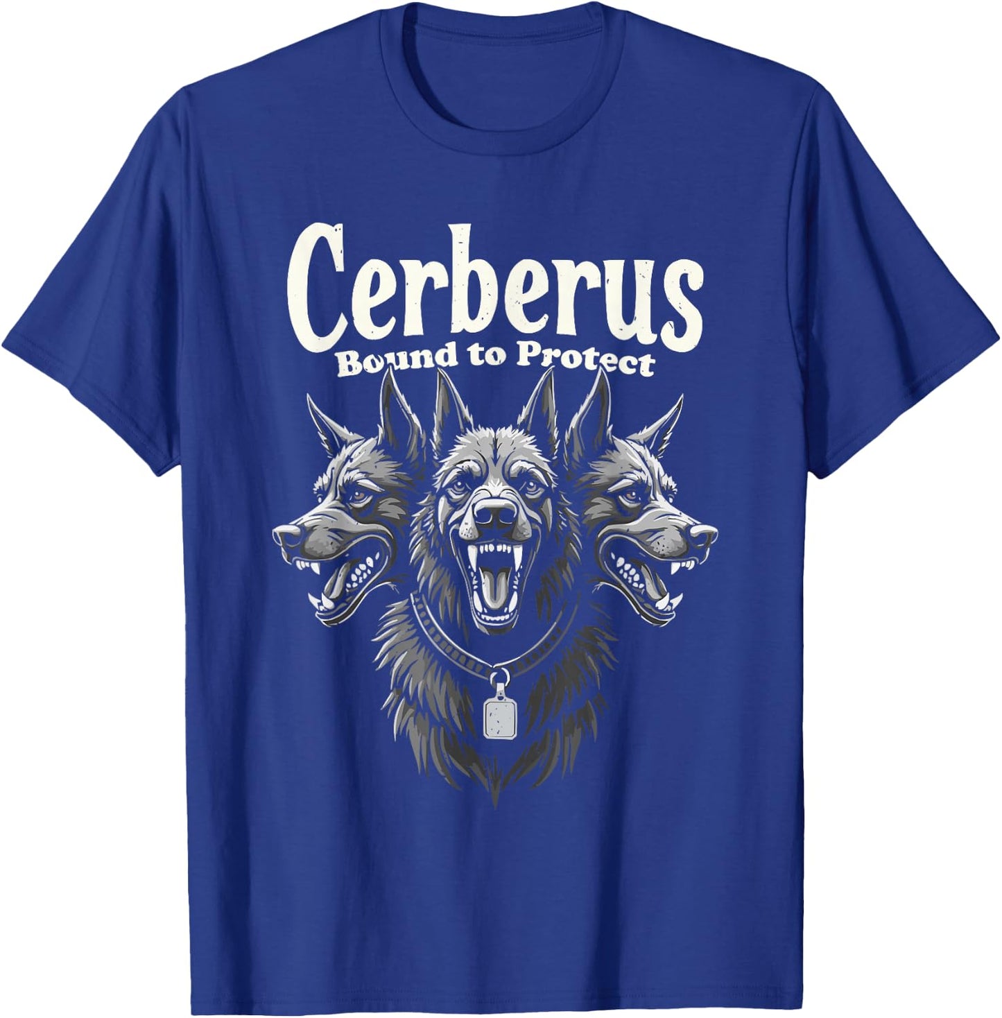 Cerberus Three Headed Dog Mythical Creature Greek Mythology Men Women T-Shirt - T-Shirt | Royal